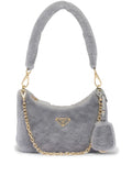 Prada Re Edition Shearling Mini Bag — Same as shown — Size One Size — Front View