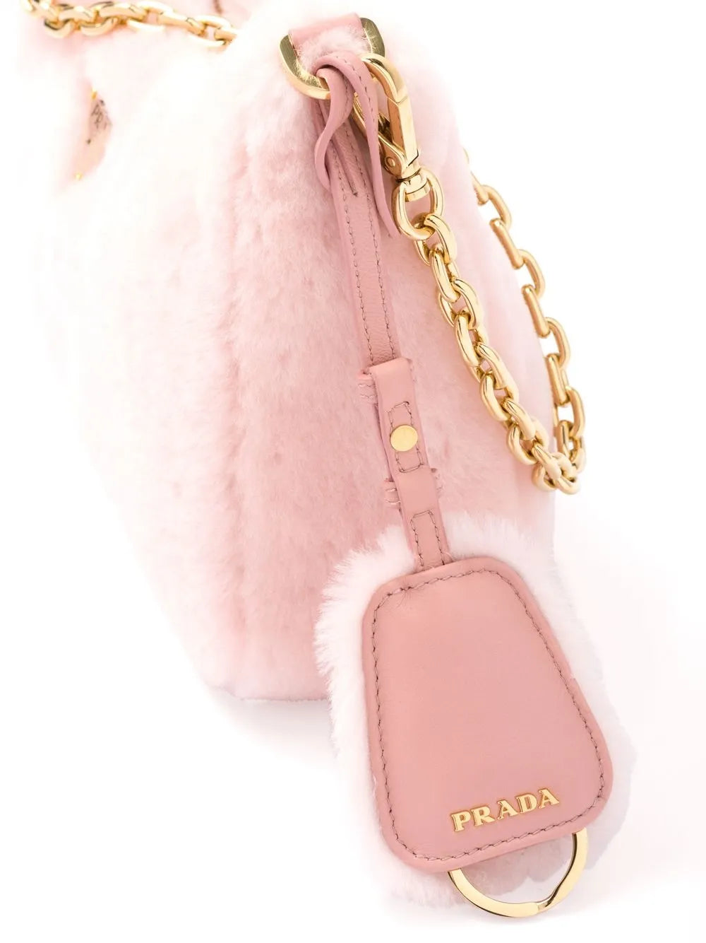 Prada Re Edition Shearling Mini Bag — Same as shown — Size One Size — Top View