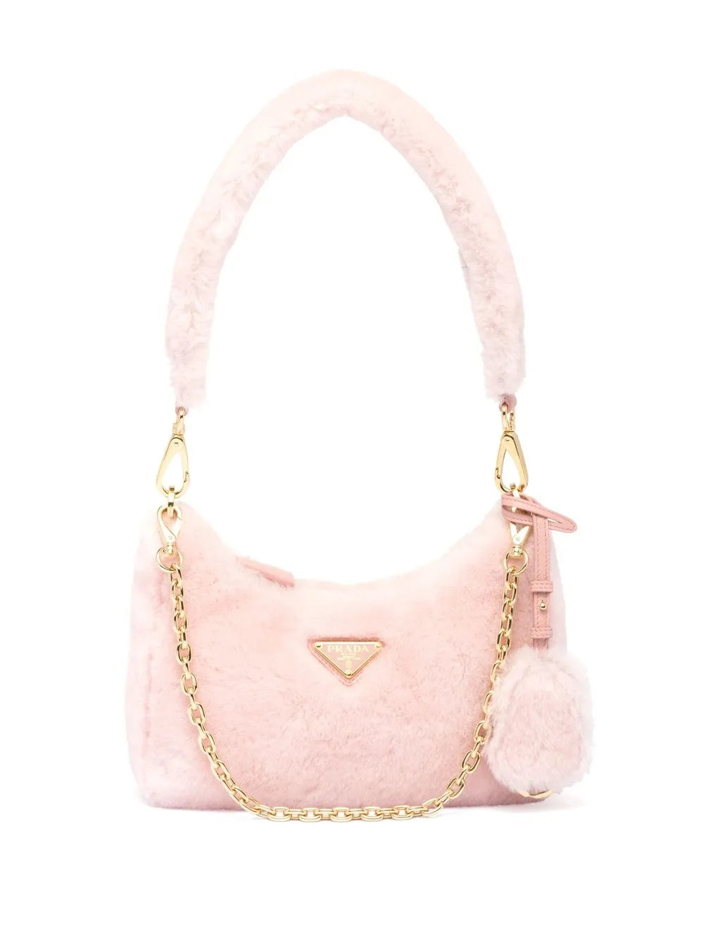 Prada Re Edition Shearling Mini Bag — Same as shown — Size One Size — Front View