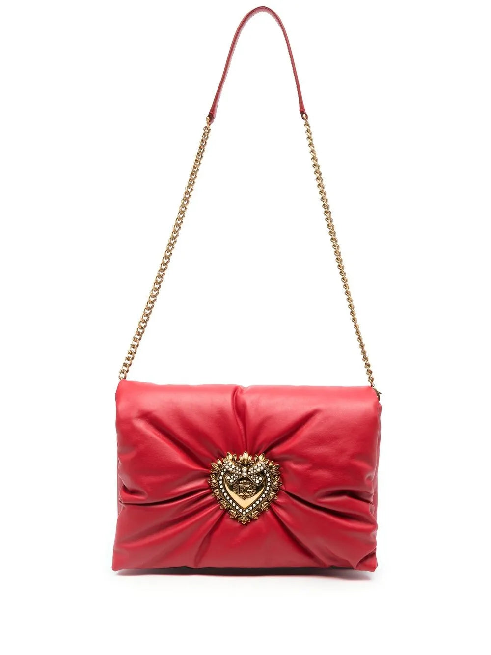 Dolce Gabbana Medium Devotion Soft Clutch — Same as shown — Size One Size — Front View