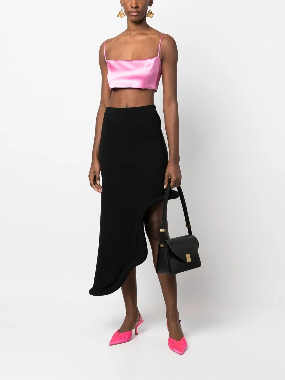 Lanvin Studded Leather Shoulder Bag — Same as shown — Size One Size — Side View