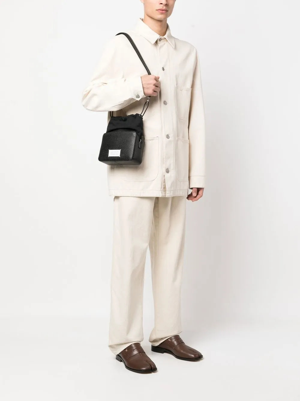 Maison Margiela Logo Applique Crossbody Bag — Same as shown — Size One Size — Side View
