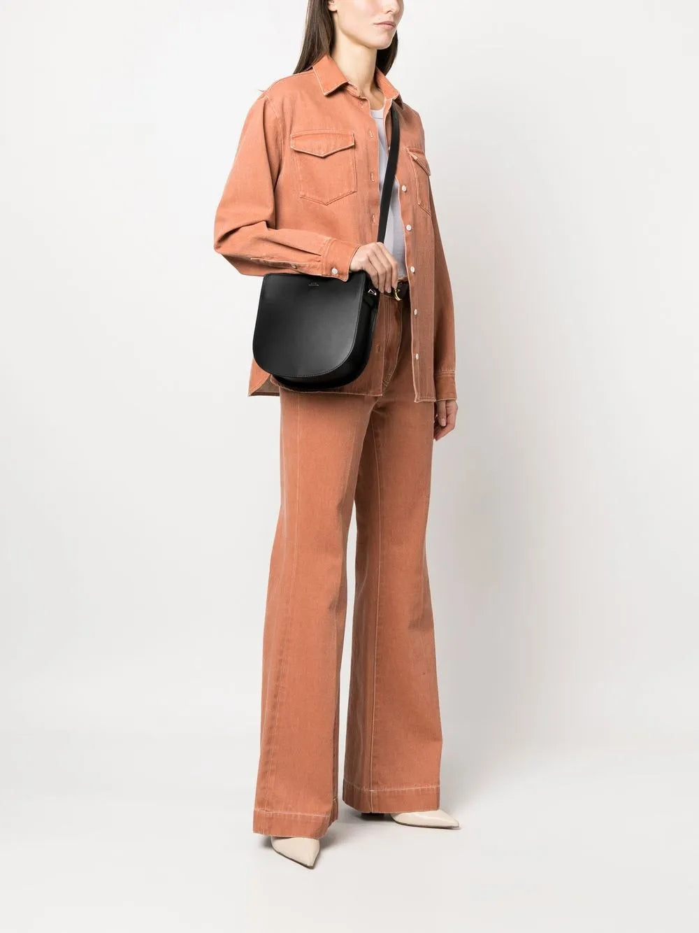 Apc Geneve Leather Shoulder Bag — Same as shown — Size One Size — Side View