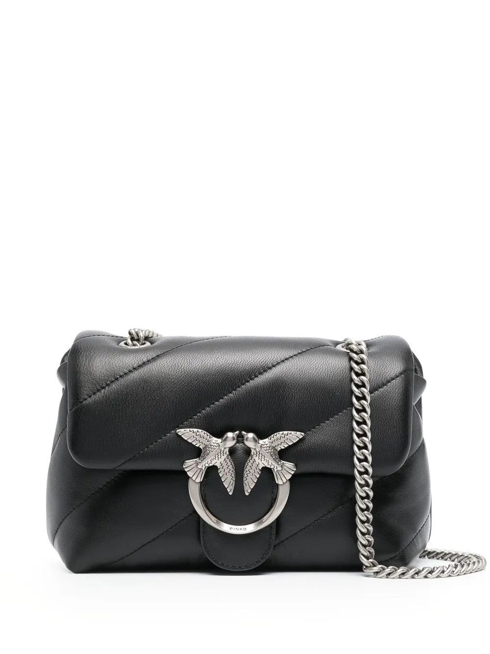 Pinko Mini Love Puff Leather Shoulder Bag — Same as shown — Size One Size — Front View
