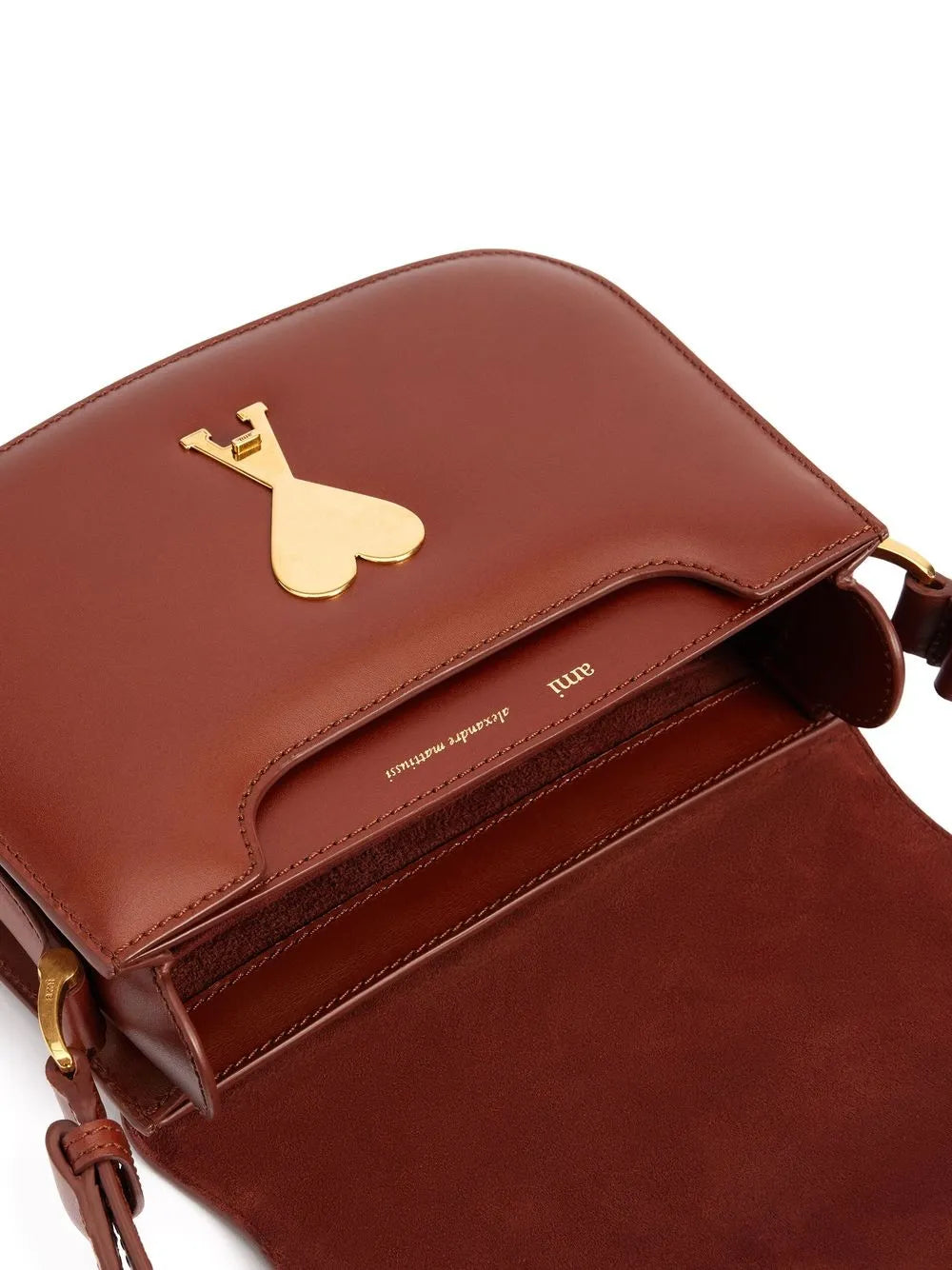 Ami Paris Logo Plaque Shoulder Bag — Same as shown — Size One Size — Detail View