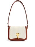 Ami Paris Logo Plaque Shoulder Bag — Same as shown — Size One Size — Front View