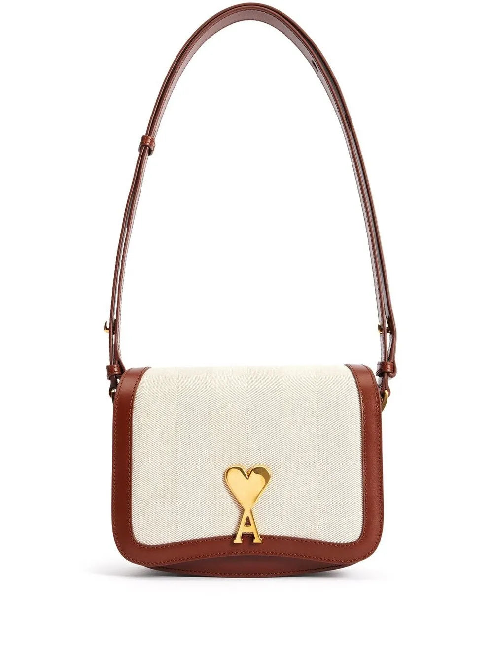 Ami Paris Logo Plaque Shoulder Bag — Same as shown — Size One Size — Front View