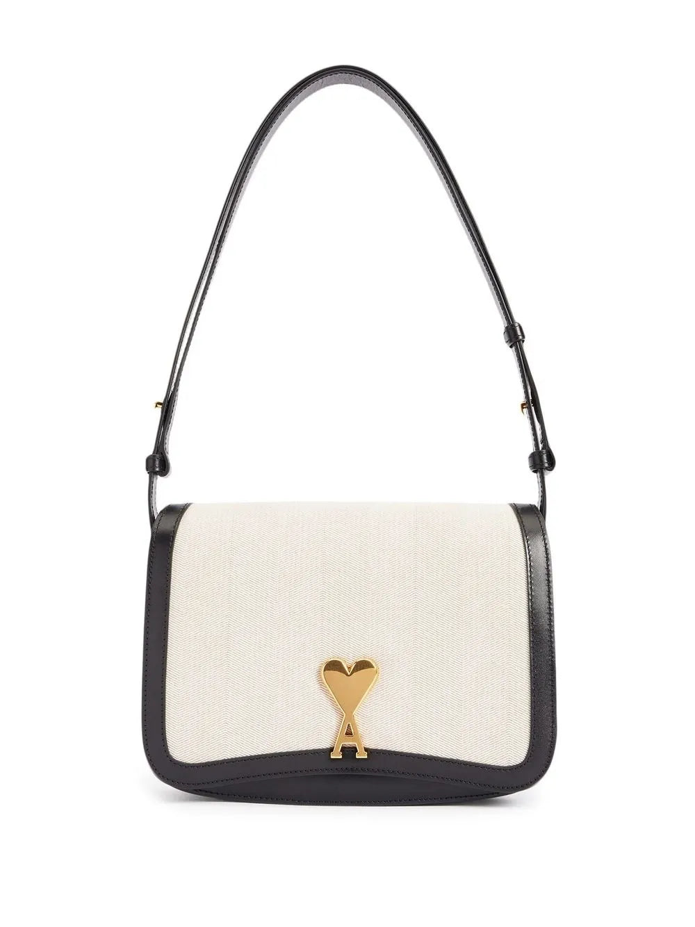 Ami Paris Two Tone Shoulder Bag — Same as shown — Size One Size — Front View