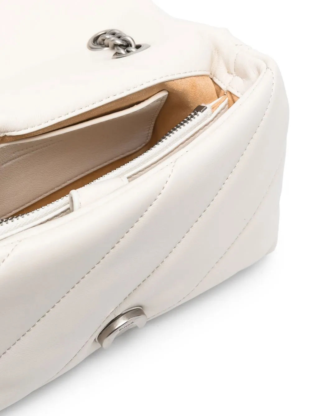 Pinko Quilted Sheepskin Shoulder Bag — Same as shown — Size One Size — Detail View