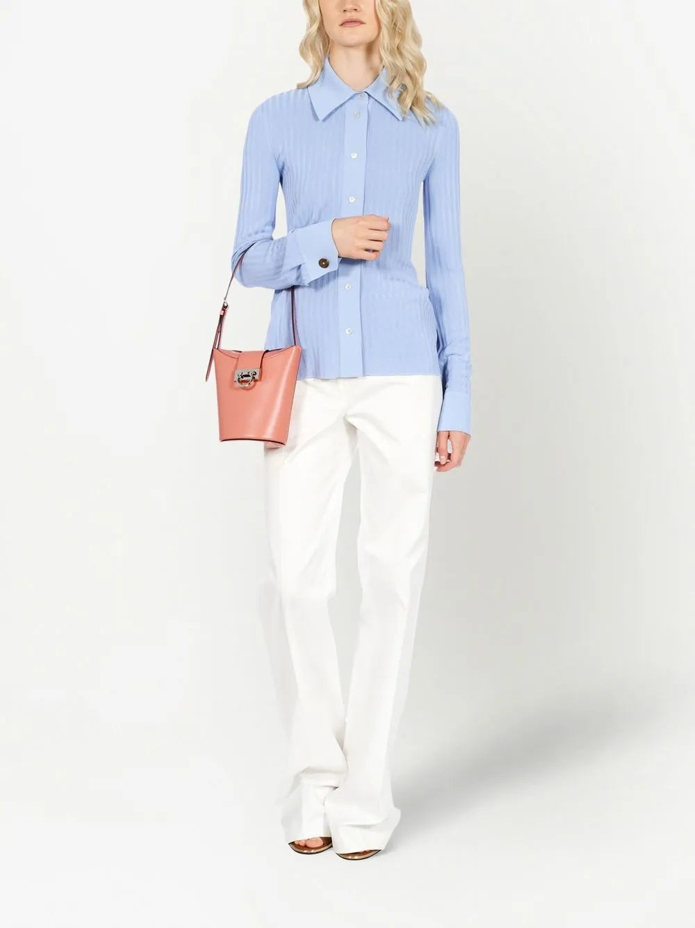 Ferragamo Small Trifolio Shoulder Bag — Same as shown — Size One Size — Side View