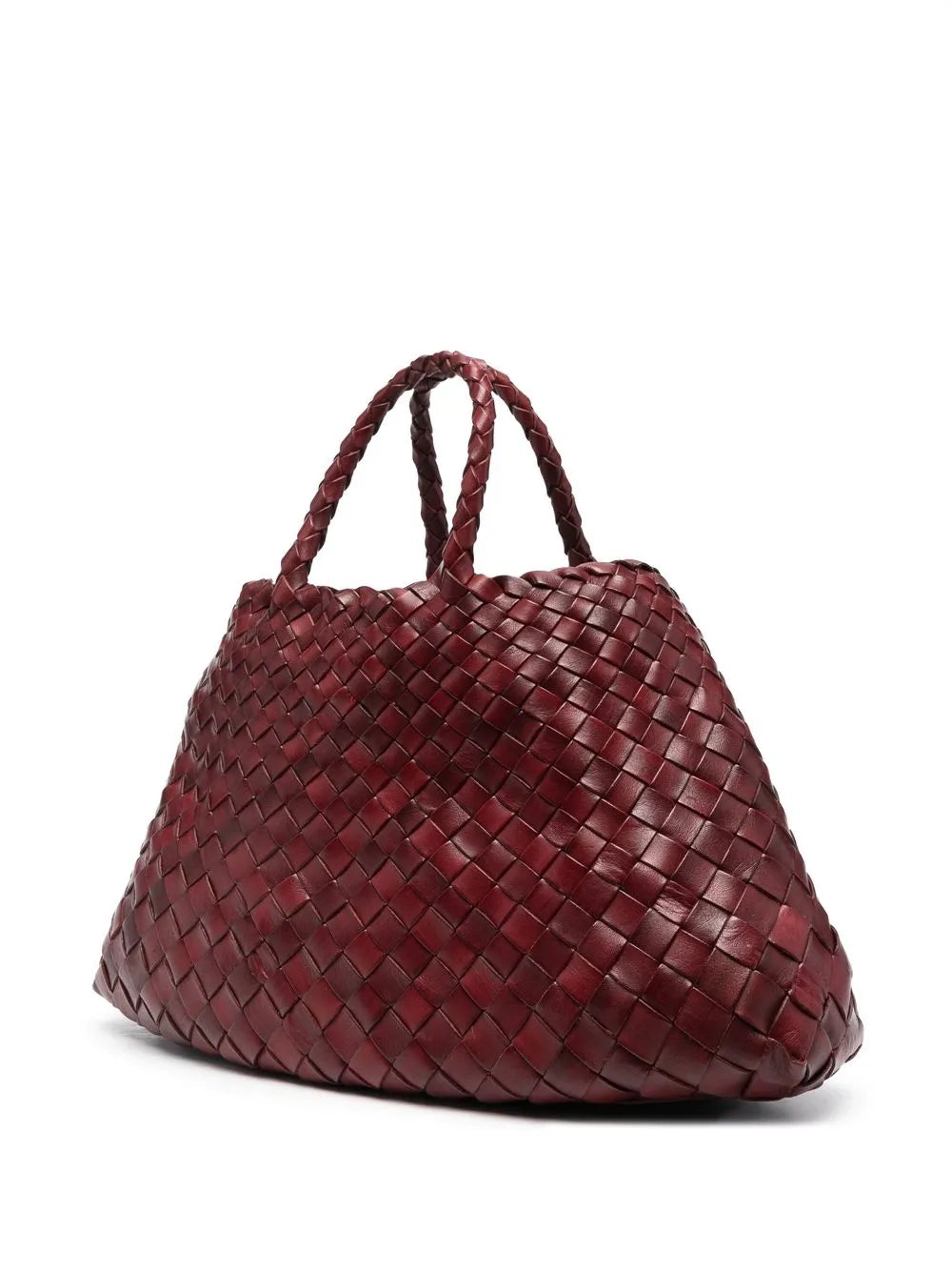 Dragon Diffusion Woven Leather Shoulder Bag — Same as shown — Size One Size — Back View