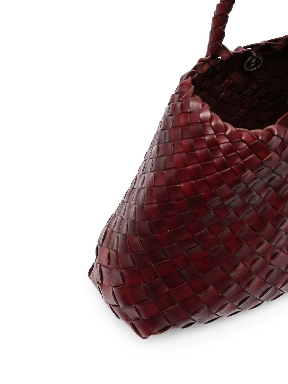 Dragon Diffusion Woven Leather Shoulder Bag — Same as shown — Size One Size — Detail View