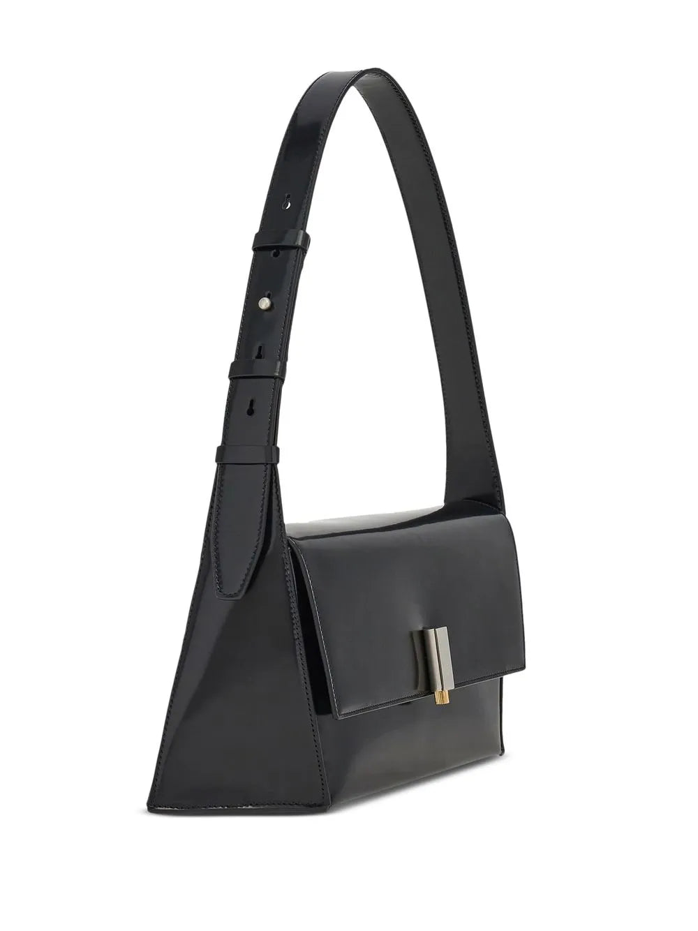 Ferragamo Geometric Leather Shoulder Bag — Same as shown — Size One Size — Top View