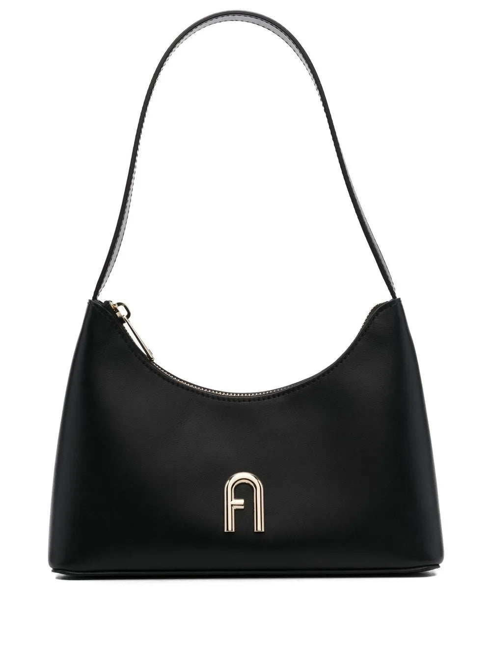 Furla Logo Plaque Leather Shoulder Bag — Same as shown — Size One Size — Front View