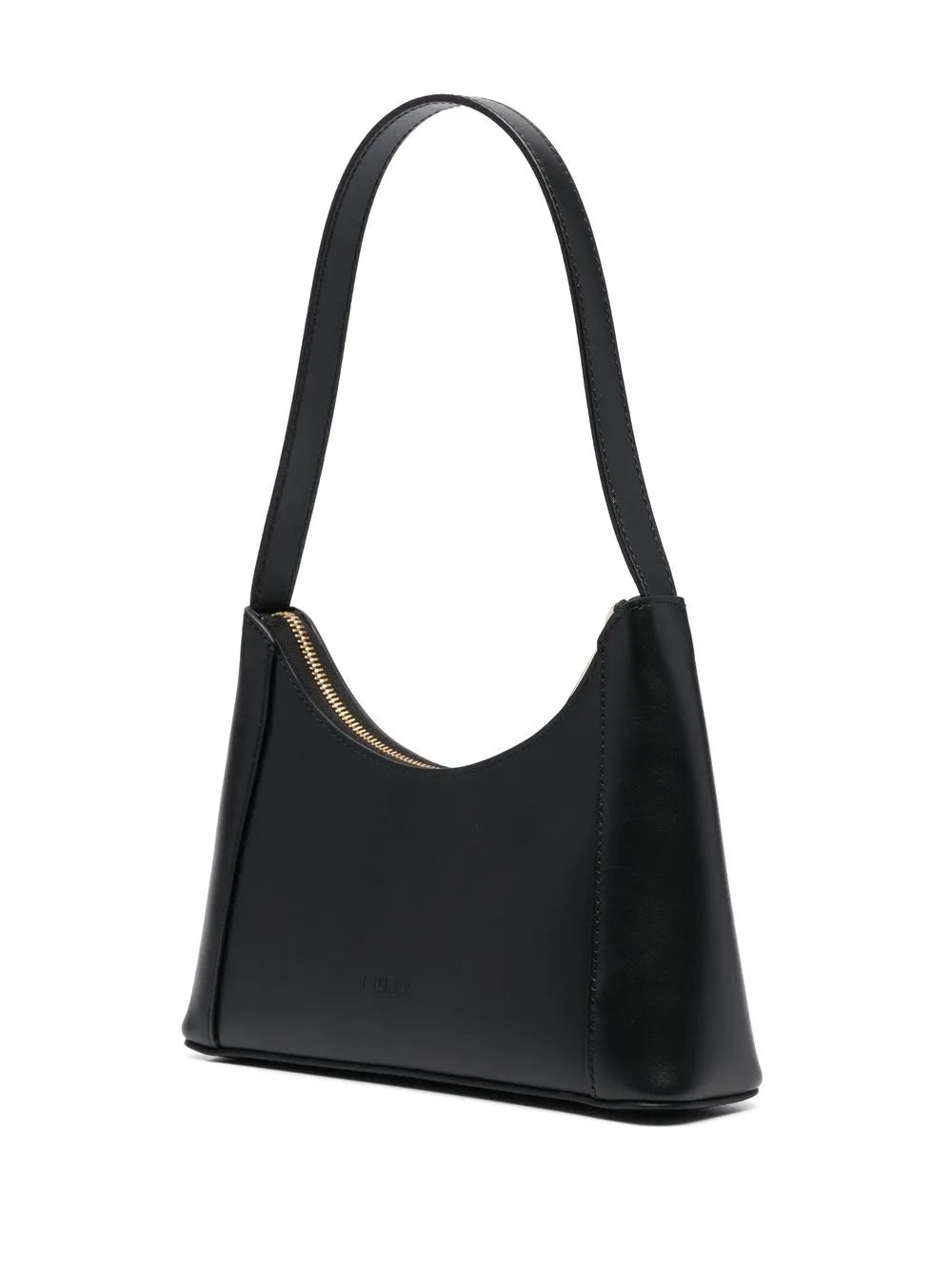 Furla Logo Plaque Leather Shoulder Bag — Same as shown — Size One Size — Back View