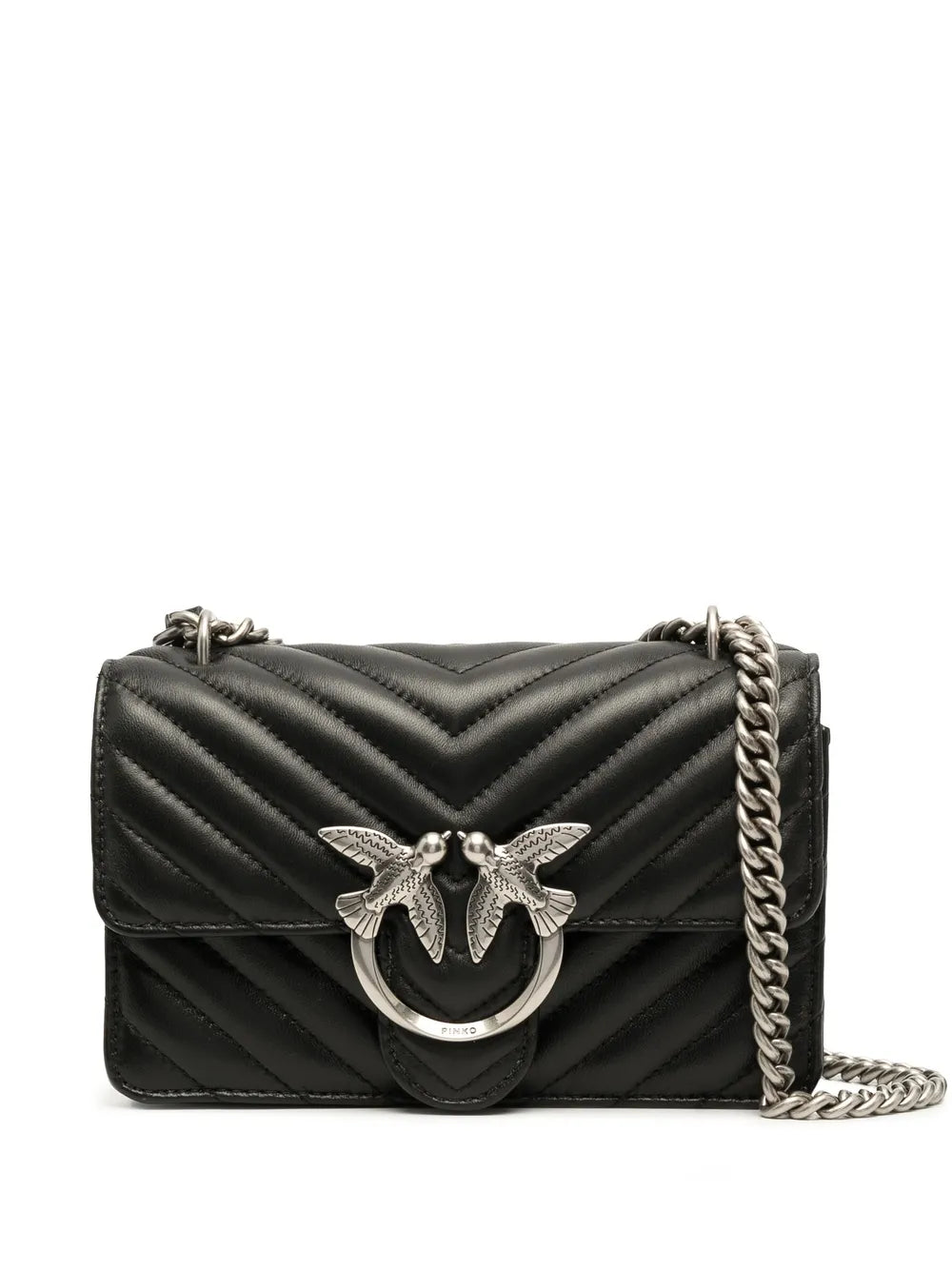 Pinko Lovebird Quilted Shoulder Bag — Same as shown — Size One Size — Front View