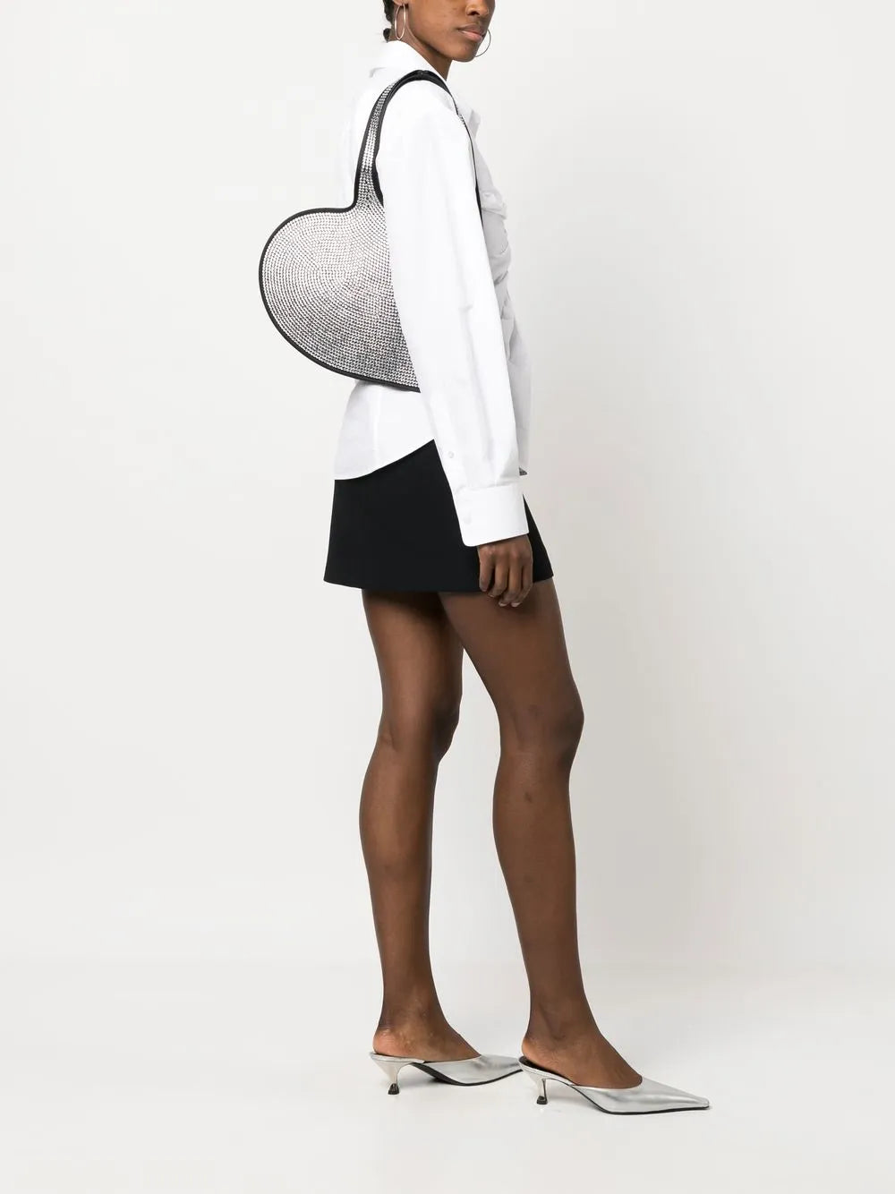 Coperni Rhinestone Embellished Shoulder Bag — Same as shown — Size One Size — Side View