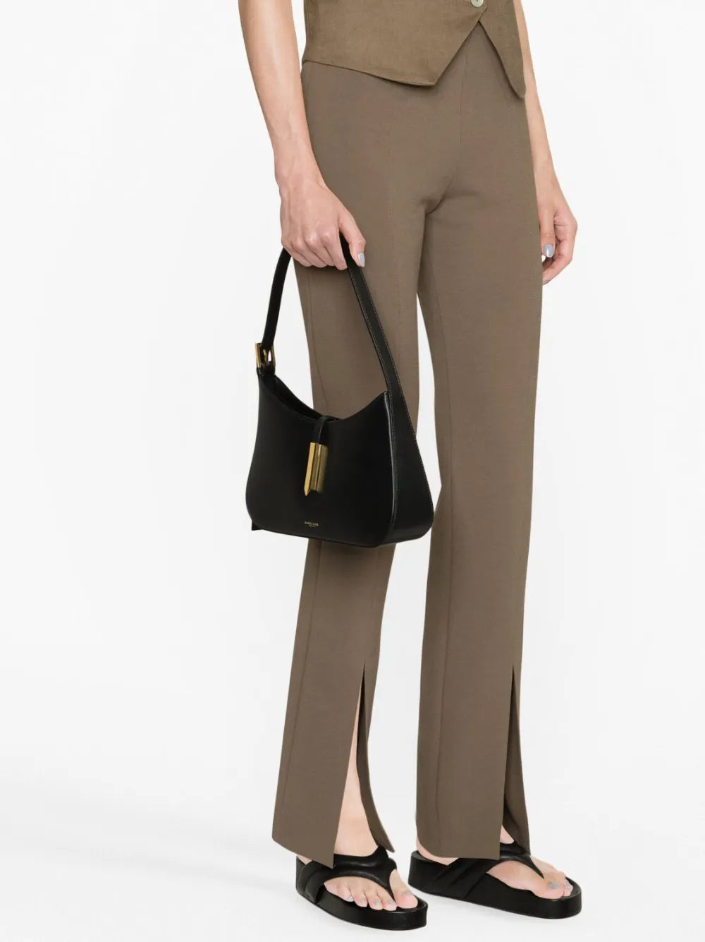 Demellier Tokyo Leather Shoulder Bag — Same as shown — Size One Size — Back View