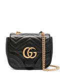 Gucci Mini Gg Marmont Shoulder Bag — Same as shown — Size One Size — Front View
