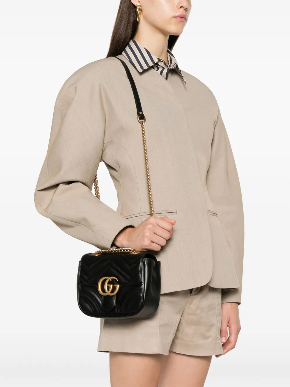 Gucci Mini Gg Marmont Shoulder Bag — Same as shown — Size One Size — Side View