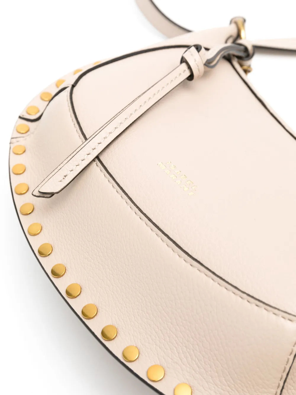 Isabel Marant Oskan Moon Leather Shoulder Bag — Same as shown — Size One Size — Top View