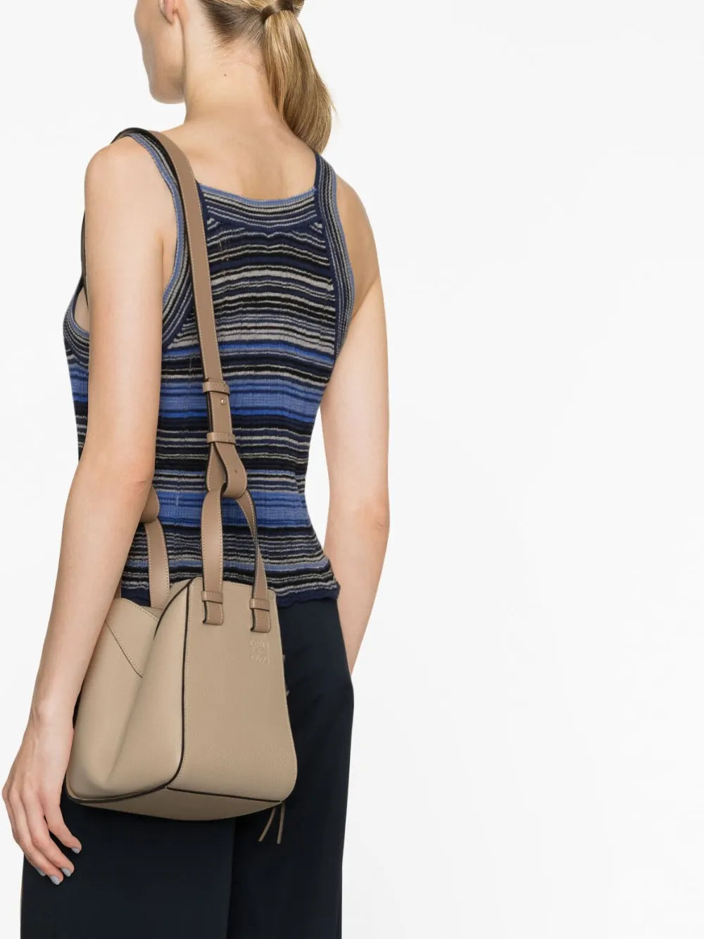 Loewe Hammock Grained Shoulder Bag — Same as shown — Size One Size — Back View
