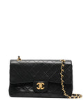 Chanel Pre Owned 1989 1991 Small Double Flap Shoulder Bag — Same as shown — Size One Size — Front View