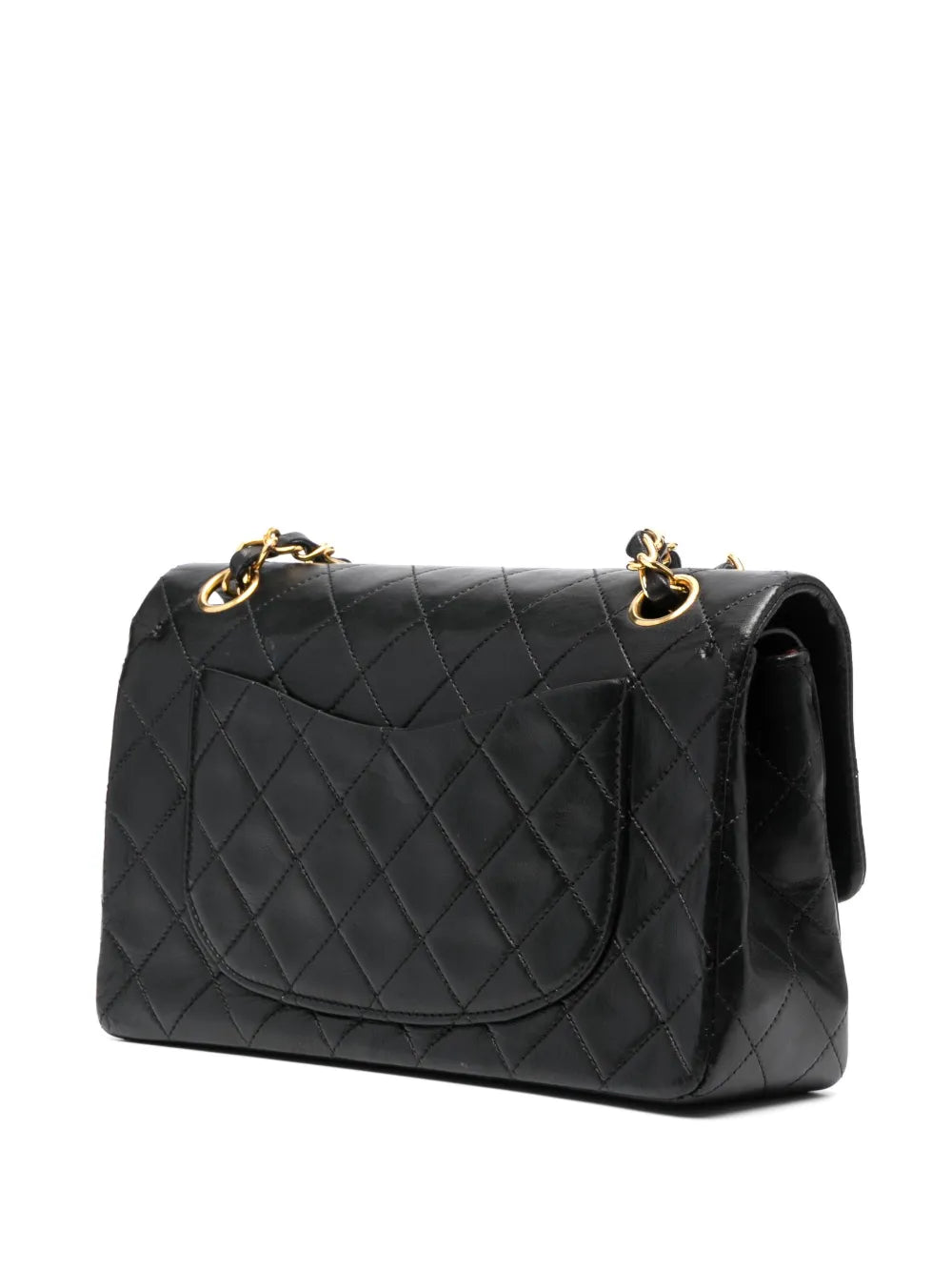 Chanel Pre Owned 1989 1991 Small Double Flap Shoulder Bag — Same as shown — Size One Size — Back View