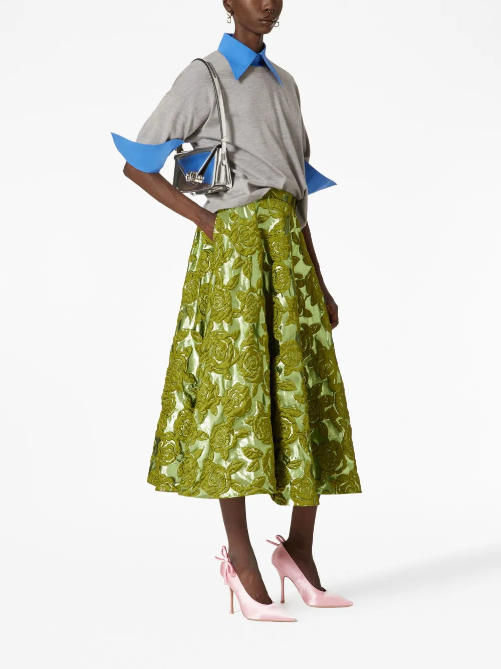 Valentino Garavani Small Letter Mirrored Shoulder Bag — Same as shown — Size One Size — Back View