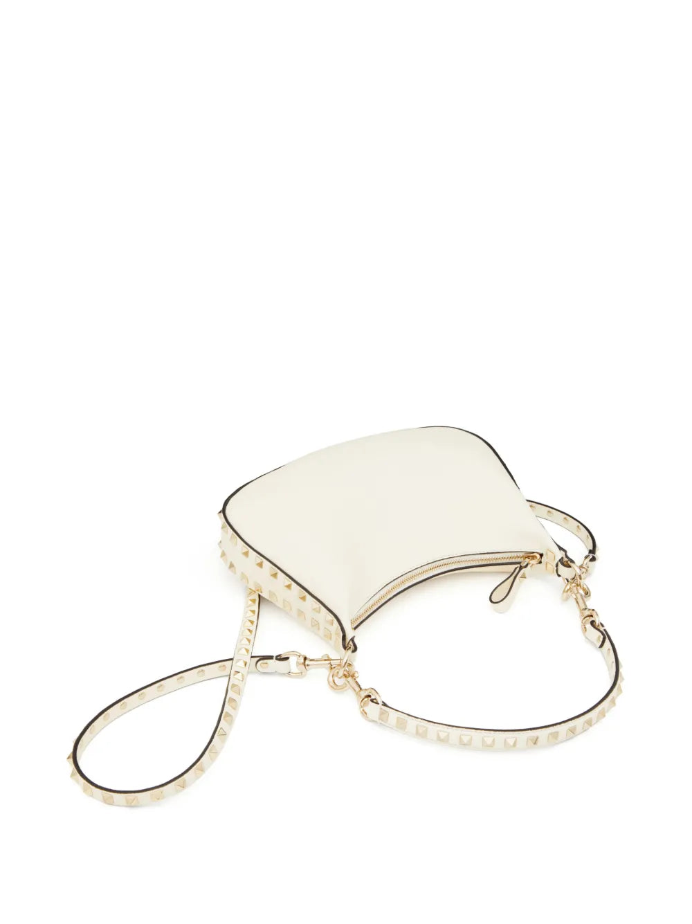 Valentino Garavani Small Rockstud Leather Shoulder Bag — Same as shown — Size One Size — Top View