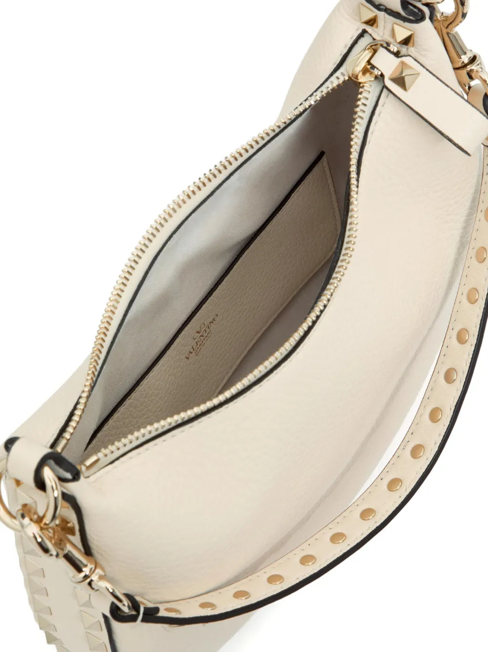 Valentino Garavani Small Rockstud Leather Shoulder Bag — Same as shown — Size One Size — Back View