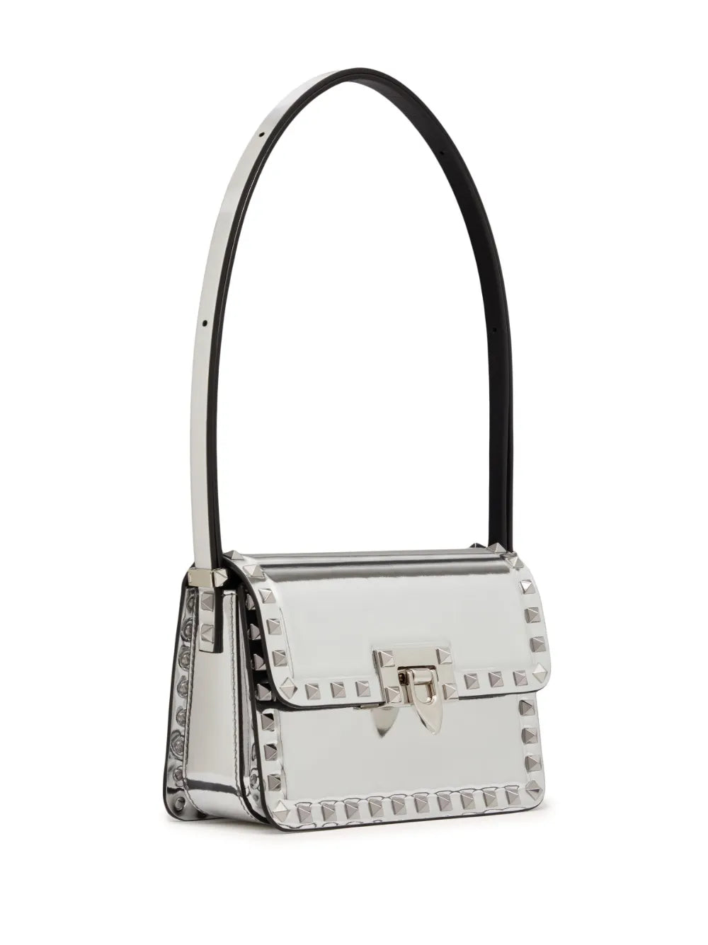 Valentino Garavani Small Rockstud23 Mirrored Shoulder Bag — Same as shown — Size One Size — Top View