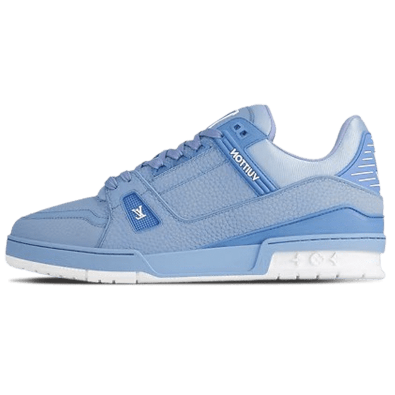 Louis Vuitton Trainer Low 'Blue' — UK 1 — Front View