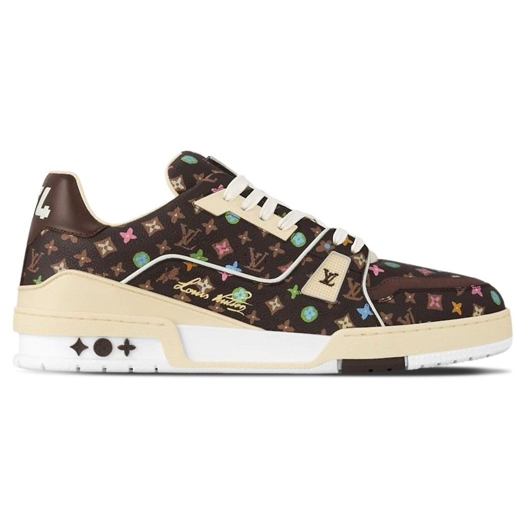 Louis Vuitton x Tyler The Creator Trainer 'Mocha Multi-Colour' — UK 1 — Side View