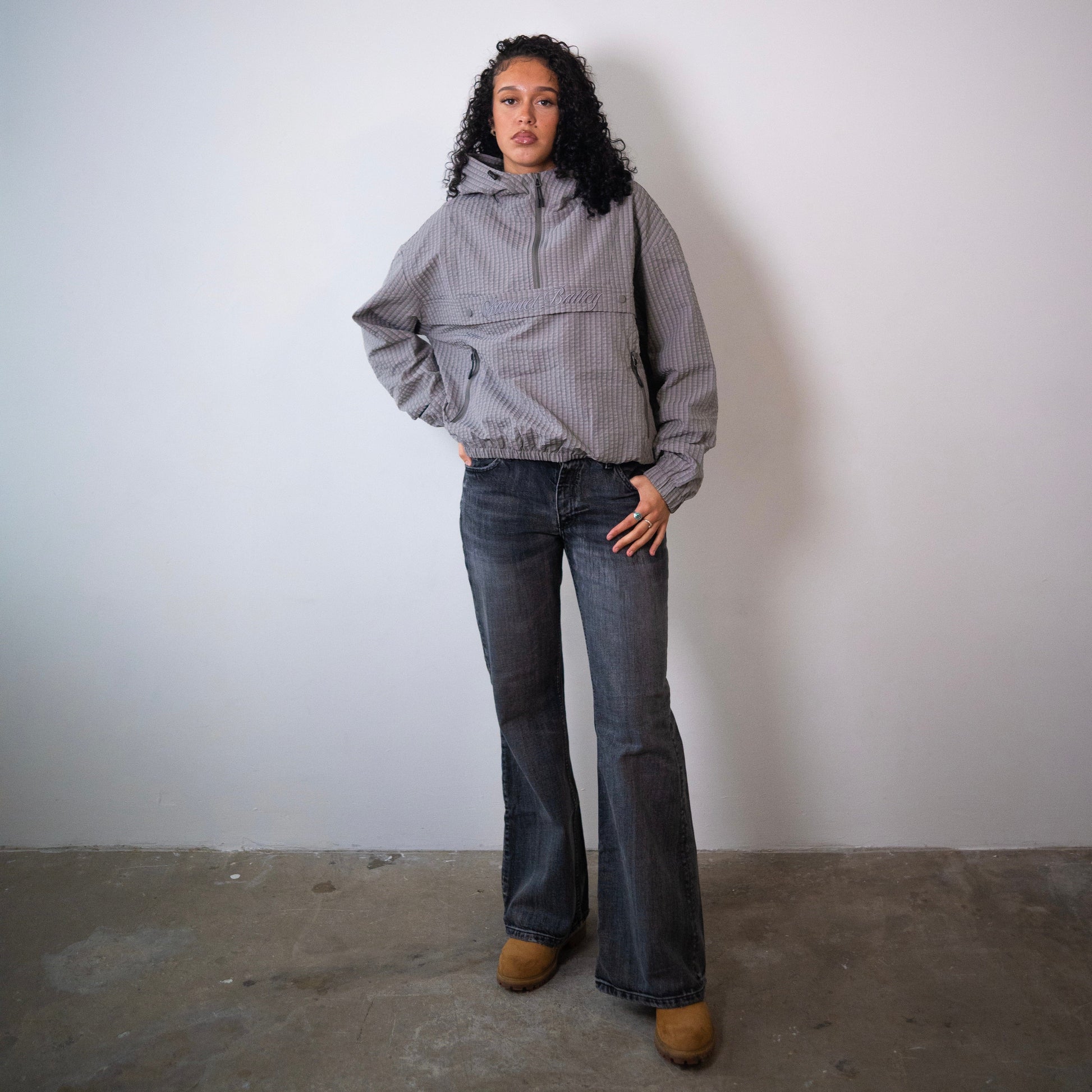 Samuel Bailey Signature Grid Jacket — S — Back View
