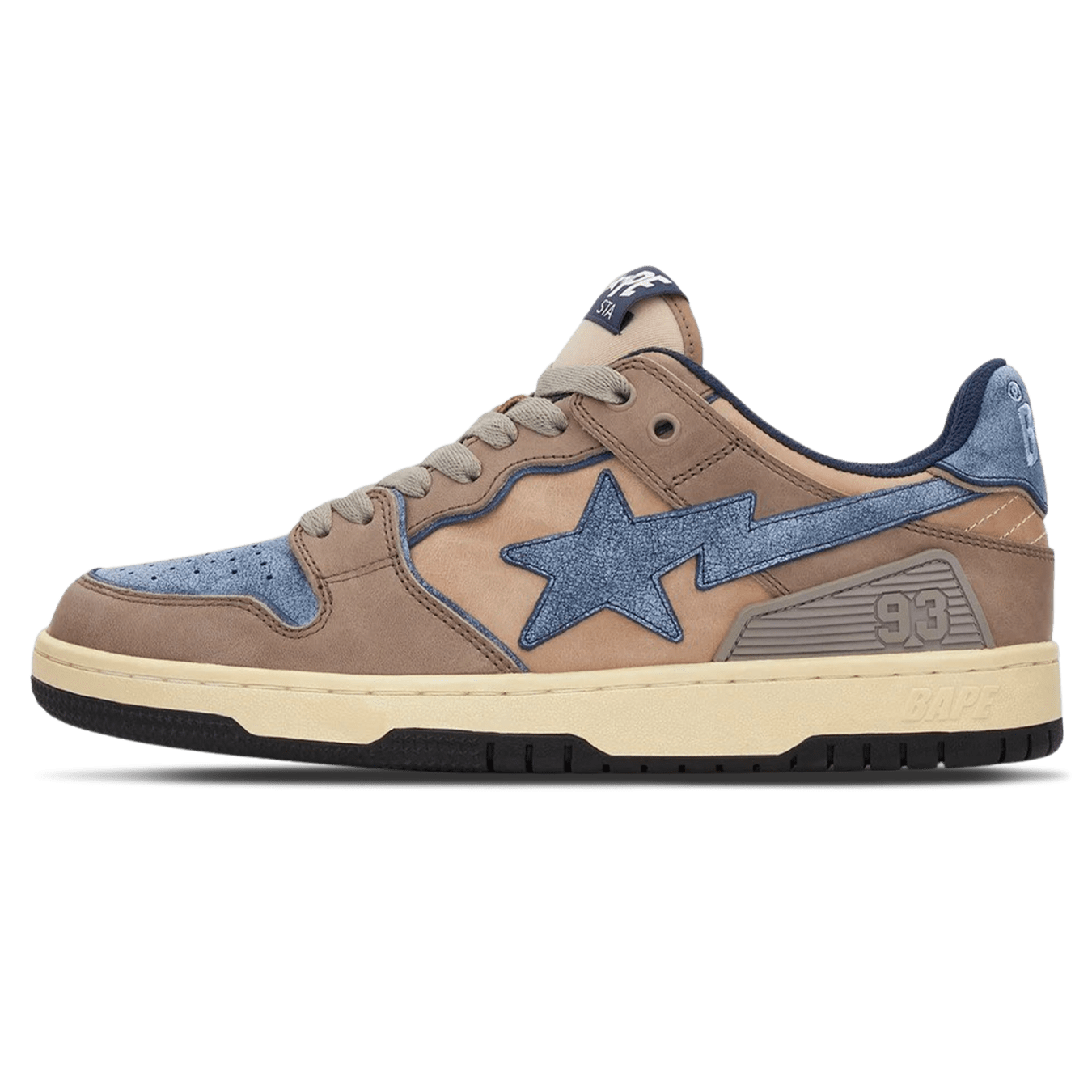 A Bathing Ape Bape Sk8 Sta #3 'Navy' — UK 3 | EU 35.5 | US 3.5 — Front View