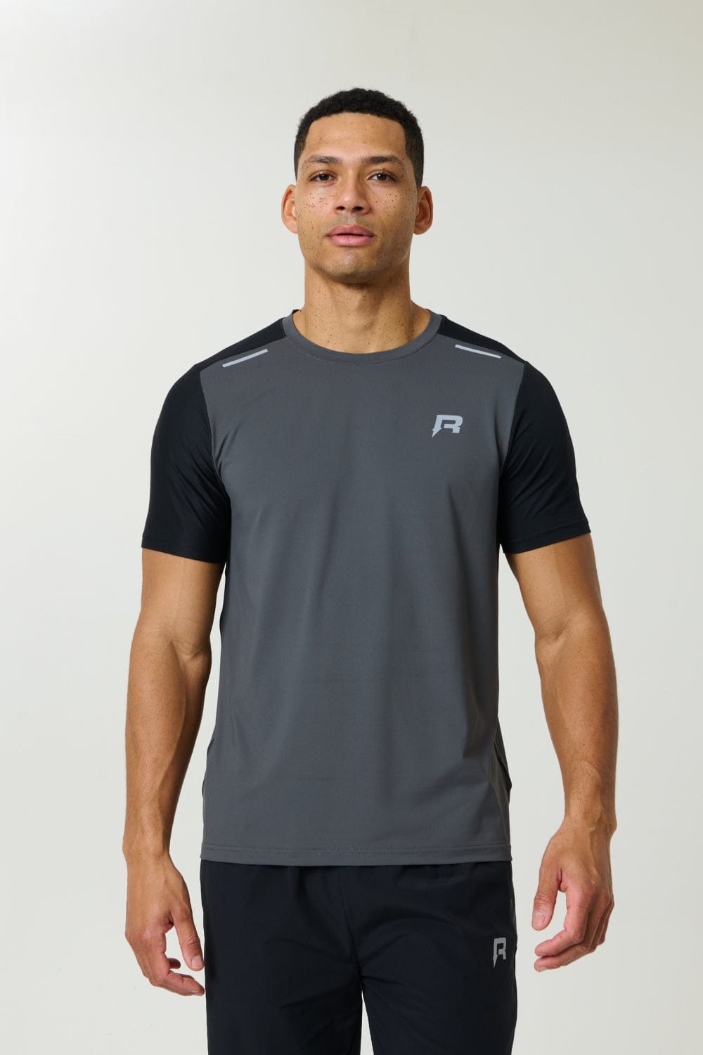 Reprimo Flight Tee 'Slate Obsidian' — XXS — Front View