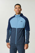 Reprimo Vortex Windbreaker Jacket 'Dusty Blue Ink Blue' — XXS — Front View