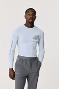 Reprimo Long Sleeve Base-Layer 'Light Grey' — XS — Front View
