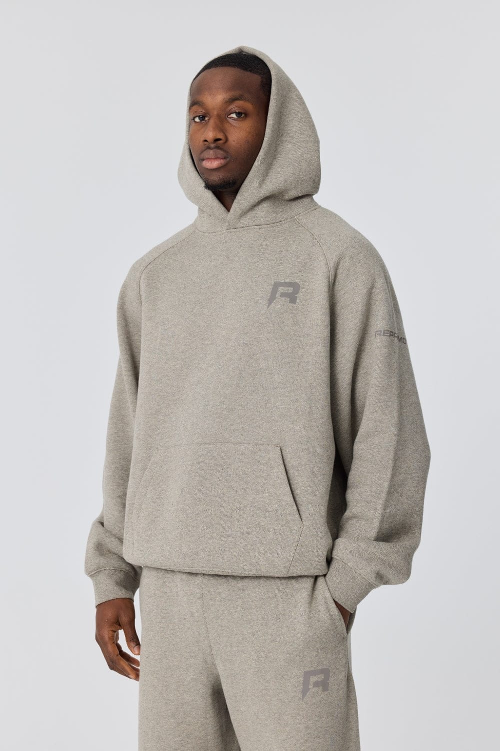 Reprimo Collective Hoodie 'Grey' — XS — Front View