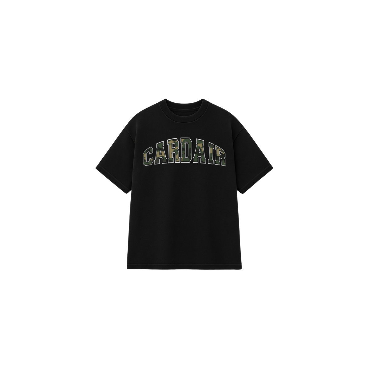 Cardair Camo Cardair T shirt - Black — XS — Front View