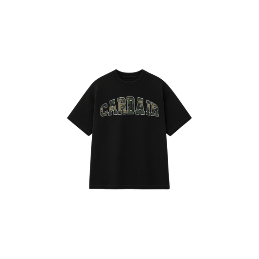 Cardair Camo Cardair T shirt - Black — XS — Front View