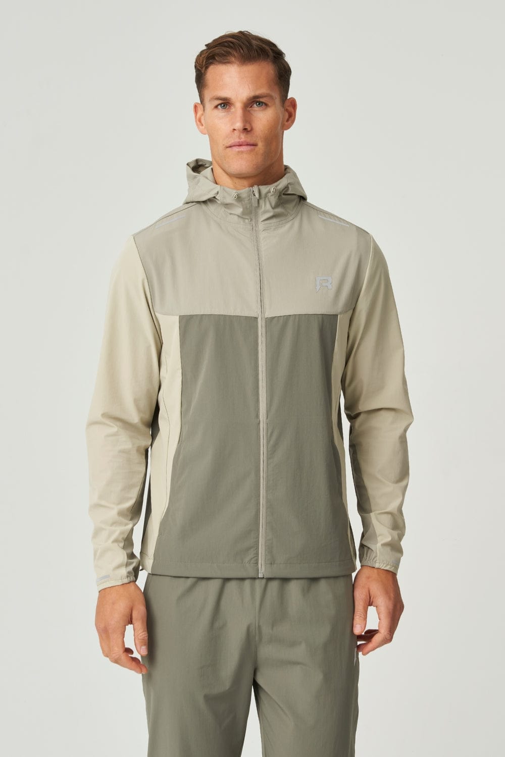 Reprimo Flight Windbreaker 'Khaki Sand' — XS — Front View