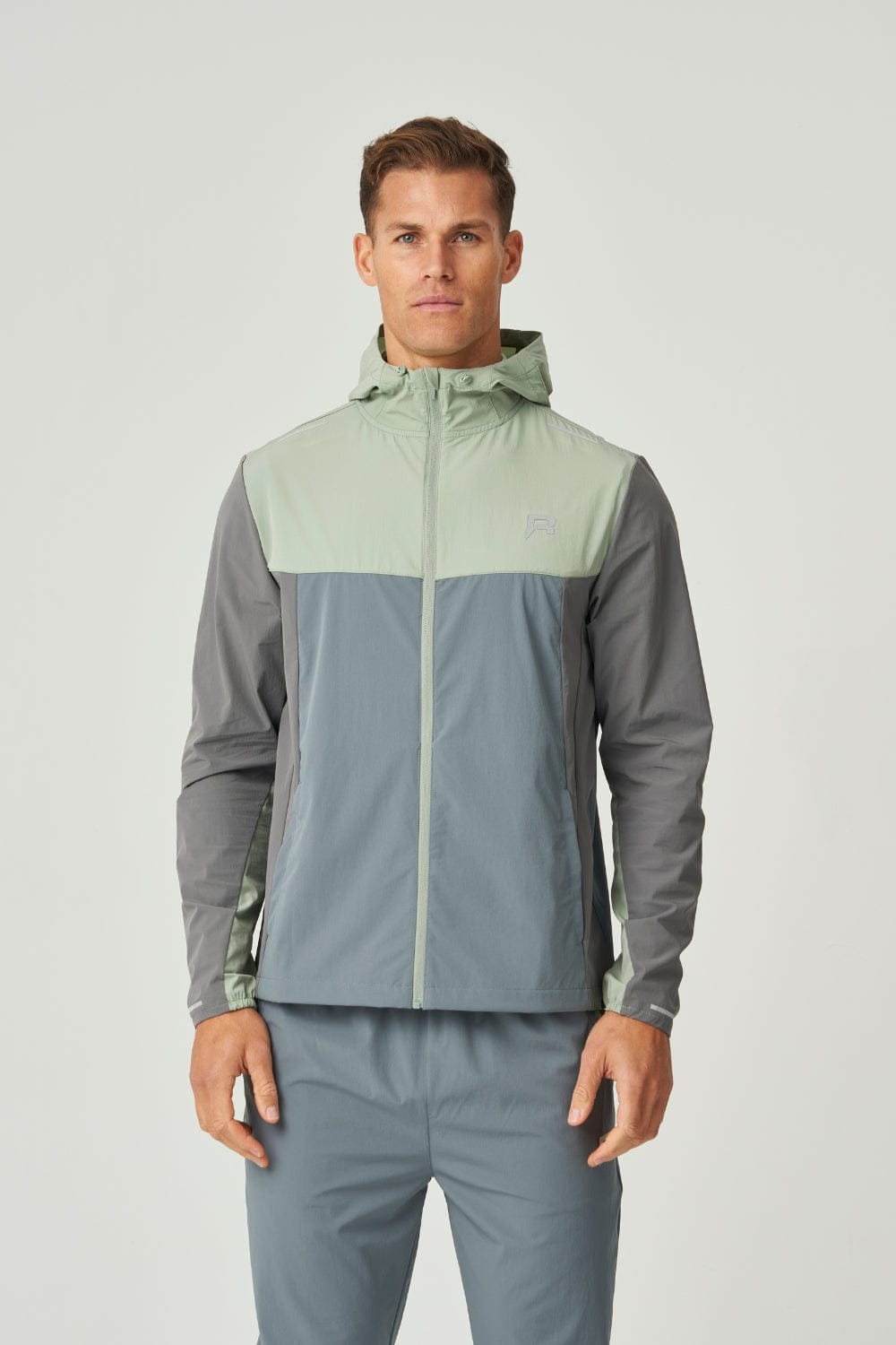 Reprimo Flight Windbreaker 'Blue Steel Iceberg' — XS — Front View