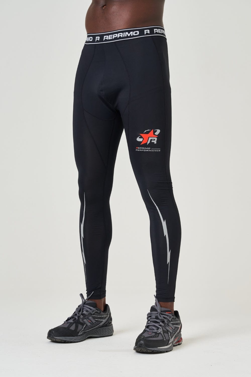 Reprimo RP Base-Layer Pant 'Black Red' — XS — Front View
