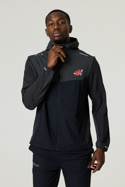 Reprimo RP Flight Windbreaker 'Black Red' — XS — Front View