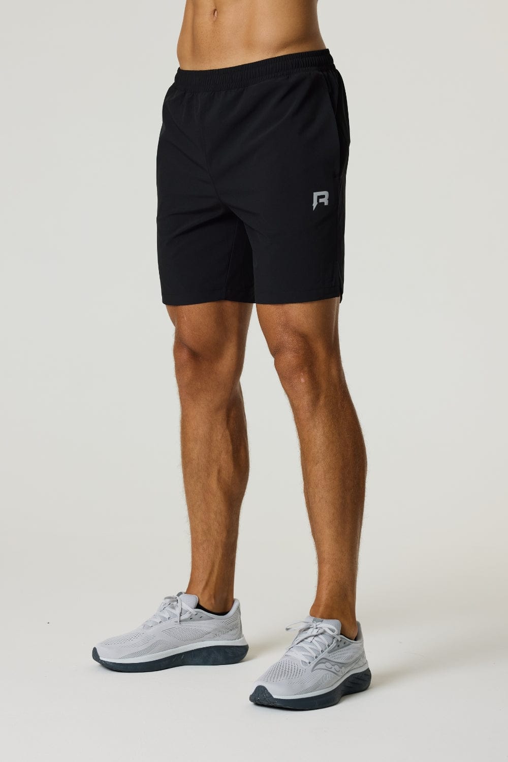 Reprimo Track Shorts 'Black' — XS — Front View