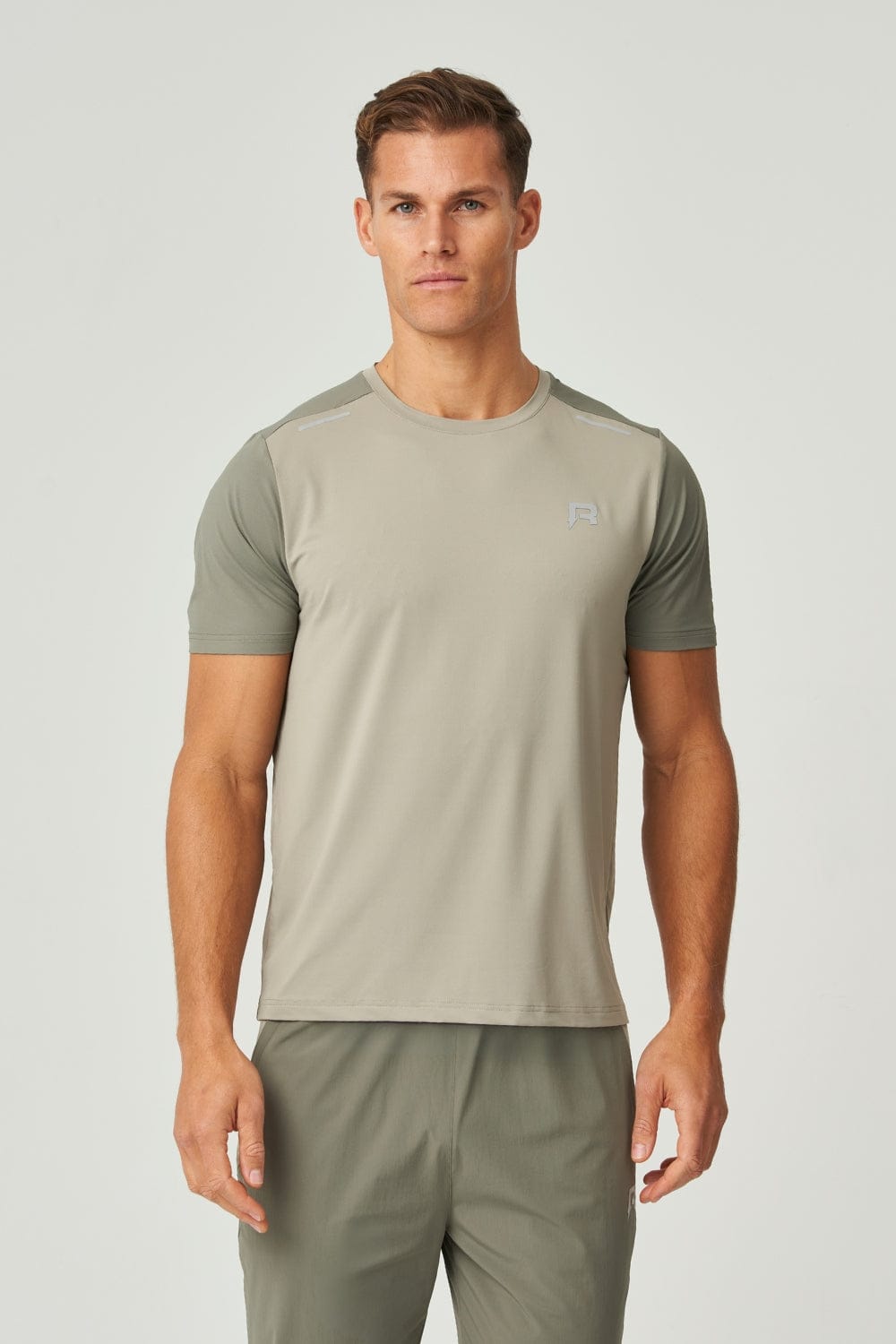 Reprimo Flight T-Shirt 'Khaki Sand' — XS — Front View
