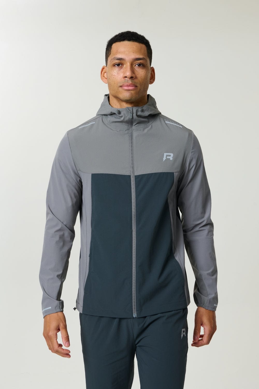 Reprimo Flight Windbreaker 'Gargoyle Ash Green' — XS — Front View
