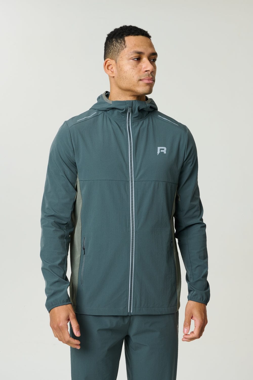 Reprimo Clima Shell Jacket 'Dark Moss Khaki' — XS — Front View